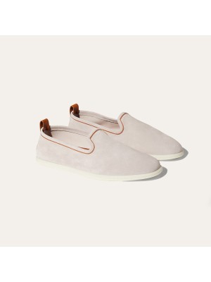 Loro Piana Venice Walk ローファー メンズシューズ – クラシックベージュ スエード 高級スリッポン FAE8124-D06N