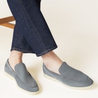 Loro Piana Summer Walk Loafer FAE8124-60JF Frozen Blue | Unisex Designer Comfort Shoes