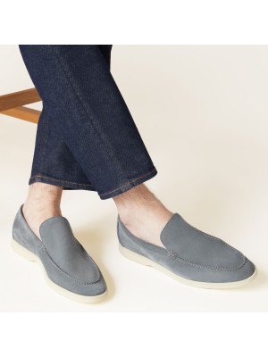 Loro Piana Summer Walk Loafer FAE8124-60JF Frozen Blue | Unisex Designer Comfort Shoes