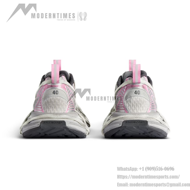 Balenciaga Runner ピンク シルバー – 778697W3XLL9115 Balenciaga ランナー スニーカー 778697W3XLL9115 – ピンク×シルバーのフューチャリスティックメッシュシューズ
