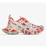 Balenciaga Runner Red White Mesh Sneakers – Model 778697W3XLL7597 Balenciaga Runner Sneakers Red White 778697W3XLL7597 – Futuristic Chunky Unisex Shoes