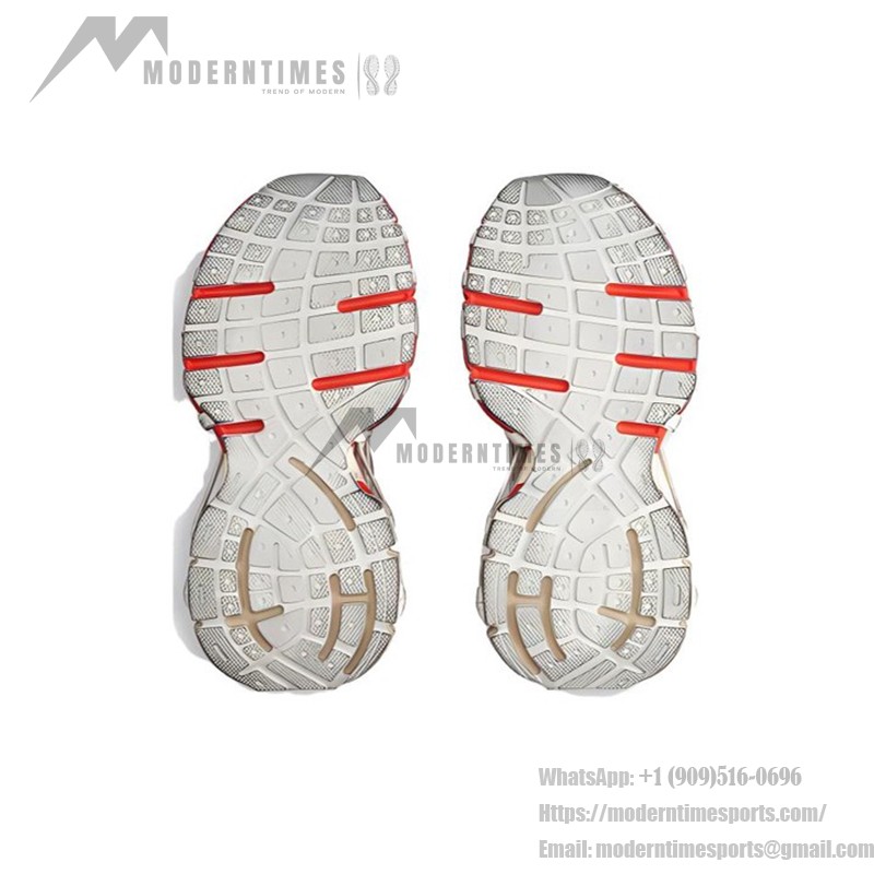 Balenciaga Runner Red White Mesh Sneakers – Model 778697W3XLL7597 Balenciaga Runner Sneakers Red White 778697W3XLL7597 – Futuristic Chunky Unisex Shoes