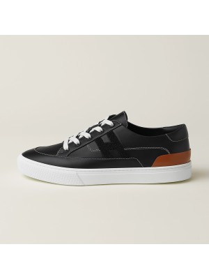 Hermès Deep Leather Sneakers H242850ZH01390 – Unisex Luxury Low-Top Designer Shoes for Everyday Wear