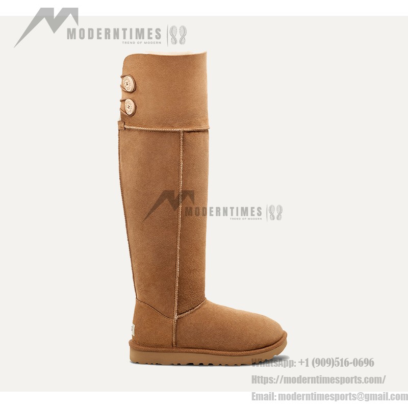 UGG ウィメンズ オーバー ザ ニー ベイリー ボタン ブーツ チェスナット 1007536 - スタイリッシュで暖かいニーハイブーツ UGG ウィメンズ オーバー ザ ニー ベイリー ボタン ブーツ チェスナット 1007536 - ニーハイブーツ