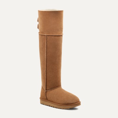 UGG ウィメンズ オーバー ザ ニー ベイリー ボタン ブーツ チェスナット 1007536 - スタイリッシュで暖かいニーハイブーツ
