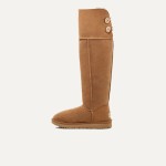 UGG ウィメンズ オーバー ザ ニー ベイリー ボタン ブーツ チェスナット 1007536 - スタイリッシュで暖かいニーハイブーツ UGG ウィメンズ オーバー ザ ニー ベイリー ボタン ブーツ チェスナット 1007536 - ニーハイブーツ