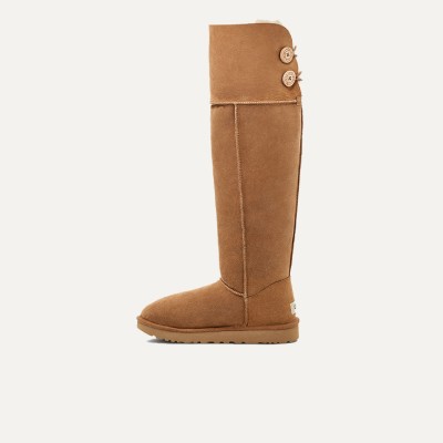 UGG ウィメンズ オーバー ザ ニー ベイリー ボタン ブーツ チェスナット 1007536 - スタイリッシュで暖かいニーハイブーツ