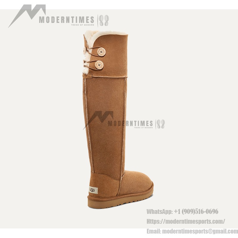 UGG ウィメンズ オーバー ザ ニー ベイリー ボタン ブーツ チェスナット 1007536 - スタイリッシュで暖かいニーハイブーツ UGG ウィメンズ オーバー ザ ニー ベイリー ボタン ブーツ チェスナット 1007536 - ニーハイブーツ