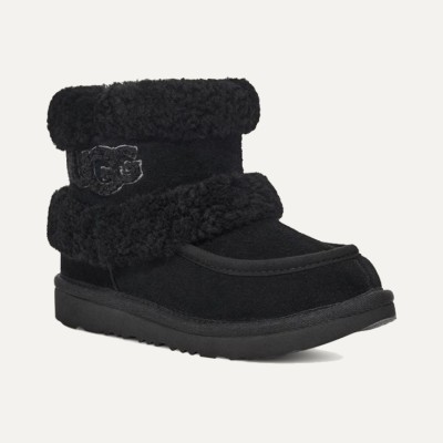 UGG 1143701 レディース オーバーザニーブーツ - 冬の快適なブラックシープスキン