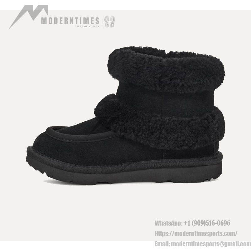 UGG 1143701 レディース オーバーザニーブーツ - ブラックシープスキン UGG 1143701 レディース オーバーザニーブーツ - 冬のブラックシープスキンブーツ