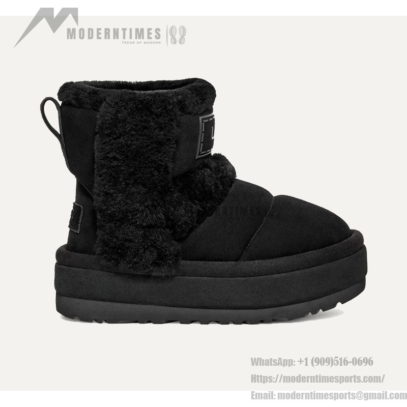 UGG Women's Platform Ankle Boots 1144046 - Black Sheepskin UGG Women's Platform Ankle Boots 1144046 - Black Sheepskin Winter Boots