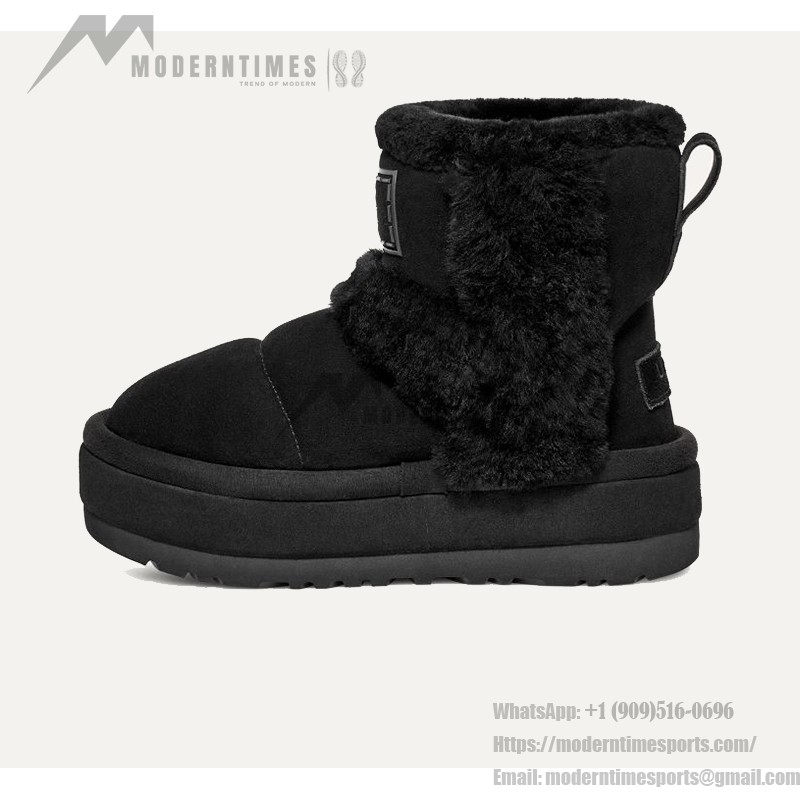 UGG Women's Platform Ankle Boots 1144046 - Black Sheepskin UGG Women's Platform Ankle Boots 1144046 - Black Sheepskin Winter Boots