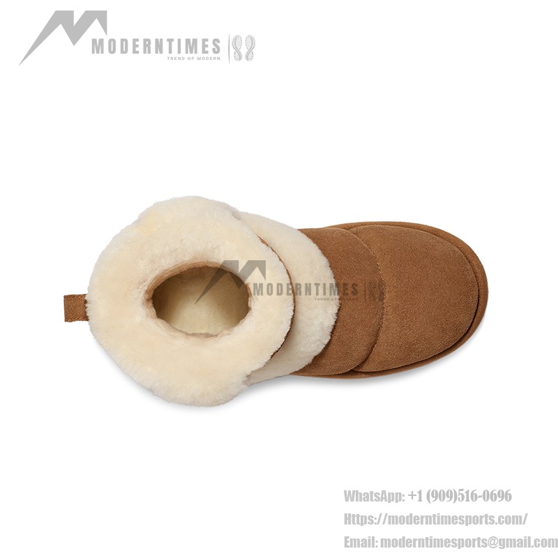 UGG レディースプラットフォームアンクルブーツ 1144046 - 冬のチェスナットシープスキンブーツ UGG レディースプラットフォームアンクルブーツ 1144046 チェスナットシープスキン裏地付き