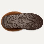 UGG Women's Platform Slipper 1146390 in Dark Brown with Sheepskin Lining