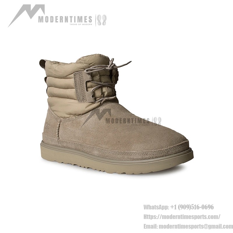 UGG Classic Mini Lace-Up Weather Boot Beige 1120849 - All-Weather Comfort in Waterproof Sheepskin Boots UGG Classic Mini Lace-Up Weather Boot Beige 1120849 - Waterproof Sheepskin Boots for All-Weather Comfort