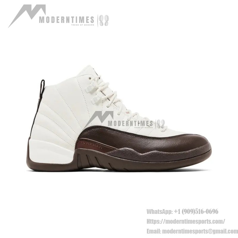 Air Jordan 12 Retro SoleFly FZ5026-100 in White and Baroque Brown Air Jordan 12 Retro SoleFly FZ5026-100 - White with Baroque Brown Accents
