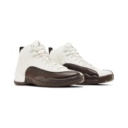 Air Jordan 12 Retro SoleFly FZ5026-100 - Klassisches Weiß mit edlen Barockbraunen Akzenten für einen Premium-Stil
