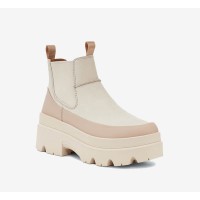UGG ウィメンズ ブリスベン チェルシー ブーツ シーソルト 1143842-SSAL - 毎日の快適さのためのスタイリッシュなスエードプラットフォームブーツ