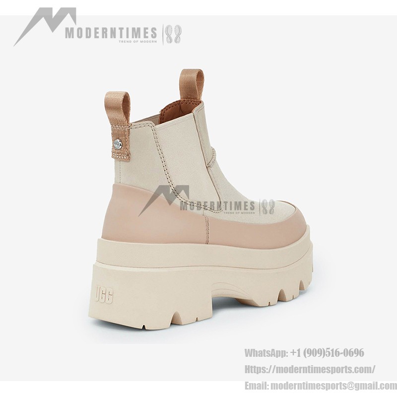 UGG ウィメンズ ブリスベン チェルシー ブーツ シーソルト - スタイリッシュなスエードプラットフォームブーツ UGG ウィメンズ ブリスベン チェルシー ブーツ シーソルト 1143842-SSAL - スエードプラットフォームブーツ