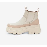 UGG ウィメンズ ブリスベン チェルシー ブーツ シーソルト 1143842-SSAL - 毎日の快適さのためのスタイリッシュなスエードプラットフォームブーツ
