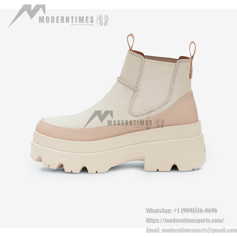UGG ウィメンズ ブリスベン チェルシー ブーツ シーソルト - スタイリッシュなスエードプラットフォームブーツ UGG ウィメンズ ブリスベン チェルシー ブーツ シーソルト 1143842-SSAL - スエードプラットフォームブーツ
