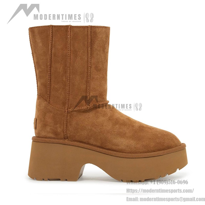 UGG クラシック ツイン シーム ニューハイツ プラットフォーム ブーツ - チェスナット 1158313 UGG レディース クラシック ツイン シーム ニューハイツ プラットフォーム ブーツ チェスナット