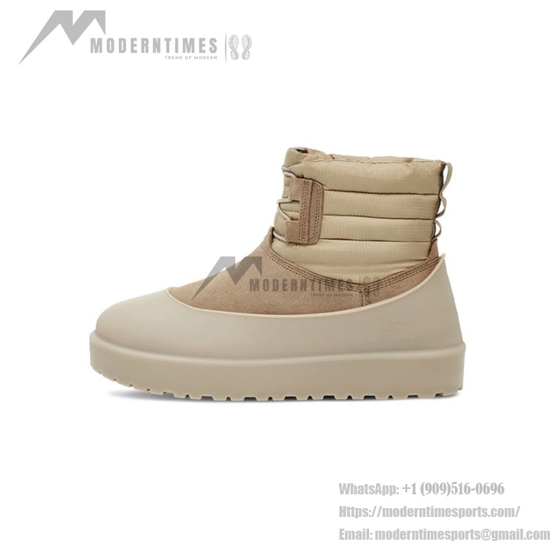 UGG Classic Mini Lace-Up Weather Boot Beige 1120849 - All-Weather Comfort in Waterproof Sheepskin Boots UGG Classic Mini Lace-Up Weather Boot Beige 1120849 - Waterproof Sheepskin Boots for All-Weather Comfort
