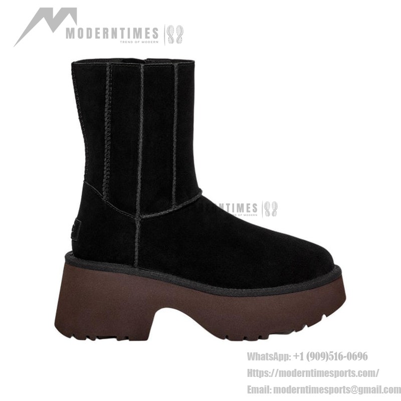 UGG 1158313 W Classic Twin Seam New Heights ブラックスエード プラットフォームブーツ UGG 1158313 W Classic Twin Seam New Heights ブラックスエード プラットフォームブーツ