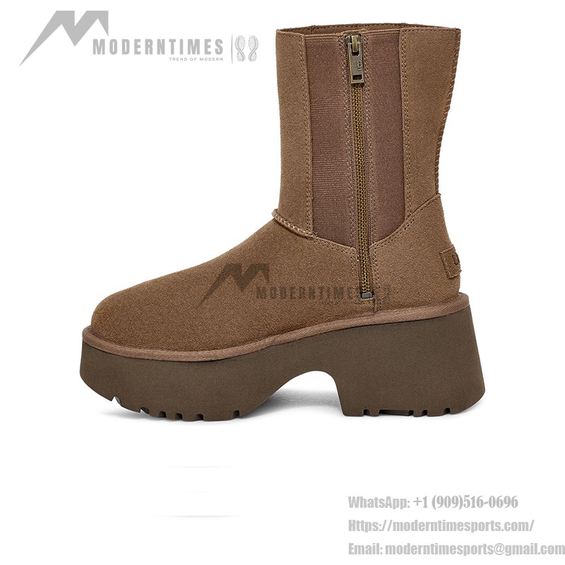 UGG レディース クラシック ツインシーム ニューハイツ プラットフォーム ブーツ チェスナット 1158313 UGG レディース クラシック ツインシーム ニューハイツ プラットフォーム ブーツ チェスナット 1158313