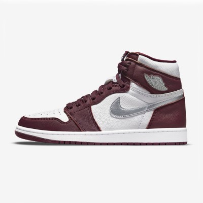 エア ジョーダン 1 ハイ OG 'Bordeaux' 555088-611 優雅なボルドーカラー、クラシックデザイン