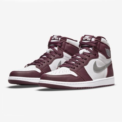 エア ジョーダン 1 ハイ OG 'Bordeaux' 555088-611 優雅なボルドーカラー、クラシックデザイン