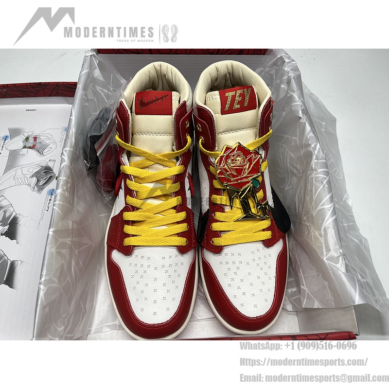 Teyana Taylor Air Jordan 1 High Zoom Comfort 2 FJ0604-601 Teyana Taylor x Wmns Air Jordan 1 High Zoom Comfort 2 "A Rose From Harlem" Sneaker