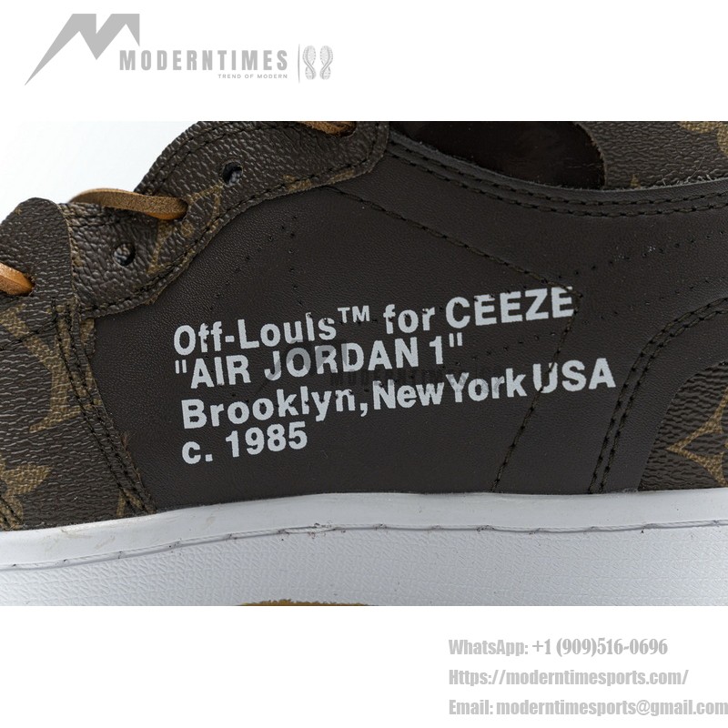 LV x Off-White x Air Jordan 1 コラボカスタム MENS AQ0818-158 LV x Off-White x Air Jordan 1 コラボカスタム MENS AQ0818-158 プレミアム限定版