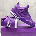 Nigel Sylvester x Air Jordan 4 Purple Men's and Women's Shoes Side View