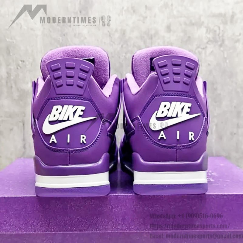 Nigel Sylvester x Air Jordan 4 Purple Men's and Women's Shoes Side View