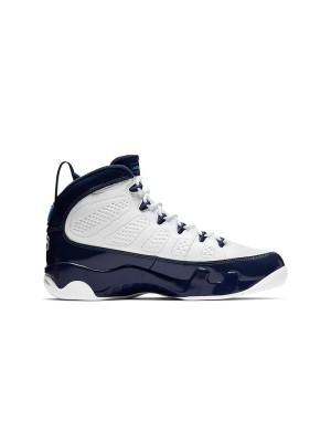 Air Jordan 9 Retro "Pearl Blue" 302370-145 - Classic White and Pearl Blue Basketball Sneakers