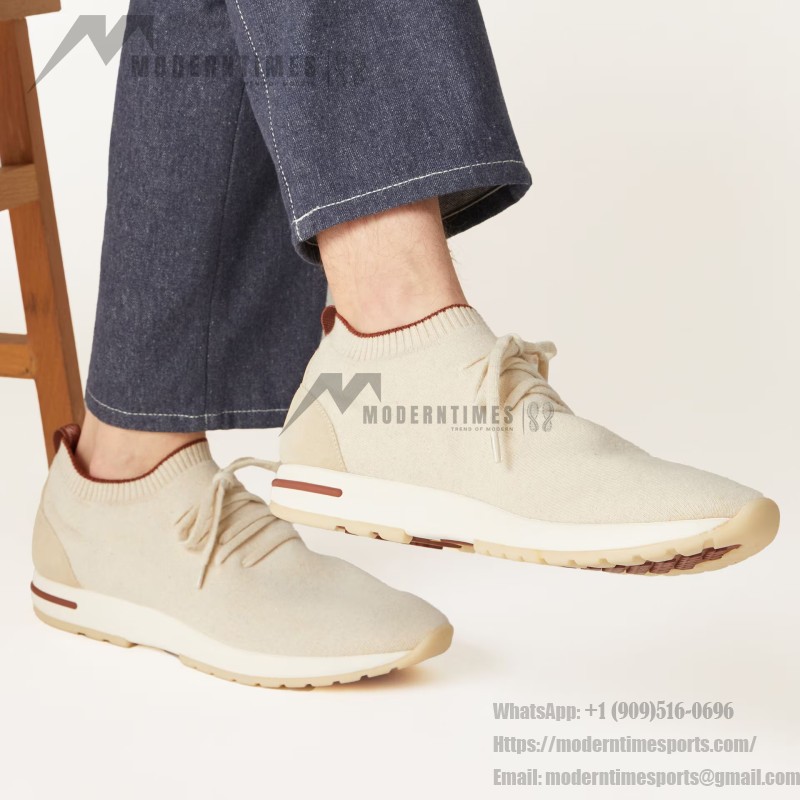 Loro Piana Men's Loro 360 LP Flexy Walk Sneaker FAN9467-106O – Pure Dunes Melange Loro Piana Loro 360 LP Flexy Walk Sneaker FAN9467-106O in Pure Dunes Melange for Men