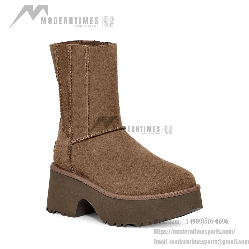 UGG レディース クラシック ツインシーム ニューハイツ プラットフォーム ブーツ チェスナット 1158313 UGG レディース クラシック ツインシーム ニューハイツ プラットフォーム ブーツ チェスナット 1158313