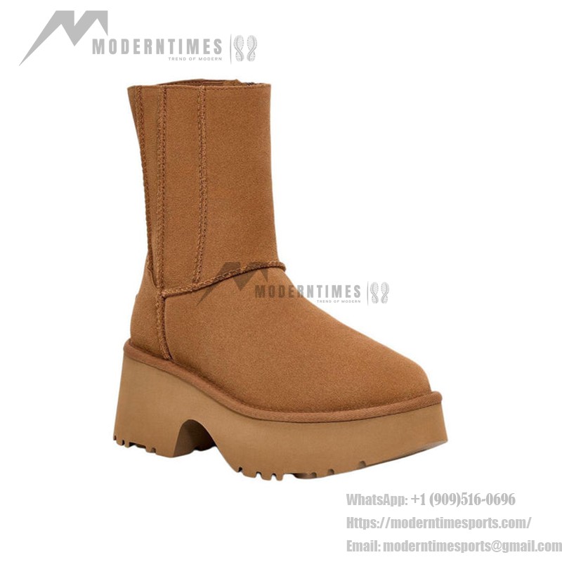 UGG クラシック ツイン シーム ニューハイツ プラットフォーム ブーツ - チェスナット 1158313 UGG レディース クラシック ツイン シーム ニューハイツ プラットフォーム ブーツ チェスナット