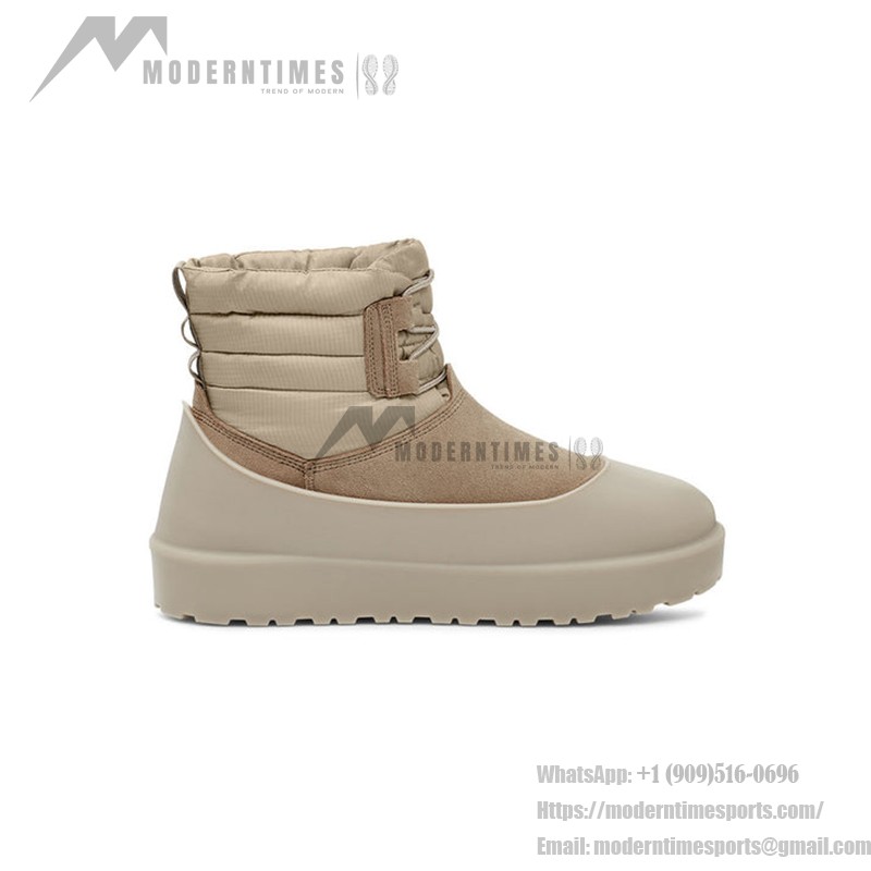 UGG Classic Mini Lace-Up Weather Boot Beige 1120849 - All-Weather Comfort in Waterproof Sheepskin Boots UGG Classic Mini Lace-Up Weather Boot Beige 1120849 - Waterproof Sheepskin Boots for All-Weather Comfort