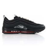 Nike Air Max 97 "Satan Shoes" - Unique Black Sneakers with Red Accents Nike Air Max 97 "Satan Shoes" - Black Sneakers with Red Accents and Luke 10:18 Reference