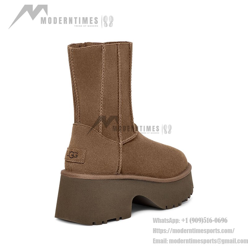UGG レディース クラシック ツインシーム ニューハイツ プラットフォーム ブーツ チェスナット 1158313 UGG レディース クラシック ツインシーム ニューハイツ プラットフォーム ブーツ チェスナット 1158313