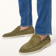 Loro Piana Summer Walk Loafer FAE8124-519Z Murano Green | Unisex Designer Comfort Shoes