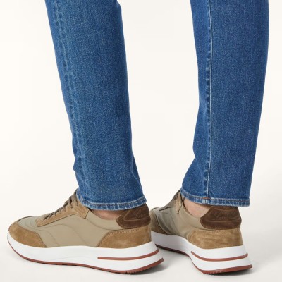 Loro Piana Week End Walk Sneaker FAP9780-H785 Beige Leather Shoes – Luxury Comfort for Everyday Wear