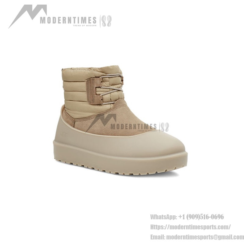 UGG Classic Mini Lace-Up Weather Boot Beige 1120849 - All-Weather Comfort in Waterproof Sheepskin Boots UGG Classic Mini Lace-Up Weather Boot Beige 1120849 - Waterproof Sheepskin Boots for All-Weather Comfort