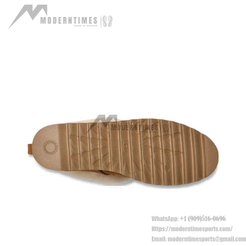 UGG レディース プラットフォームモカシン 1166733 - 冬用チェスナットシープスキン折り返しカラー付きモカシン UGG レディース プラットフォームモカシン 1166733 チェスナットシープスキン折り返しカラー付き