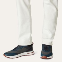 Loro Piana FAM1718-F3DW Marineblaue Sneaker – Luxuriöser Komfort für den Alltag