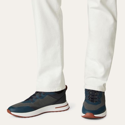Loro Piana FAM1718-F3DW Marineblaue Sneaker – Luxuriöser Komfort für den Alltag