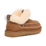 UGG レディース モカシンブーツ 1158224 - 冬用チェスナットシープスキン折り返しカラー付きブーツ UGG レディース モカシンブーツ 1158224 チェスナットシープスキン折り返しカラー付き