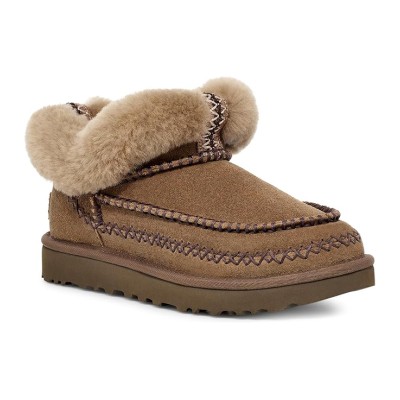 UGG レディース クラシックモカシンブーツ 1158224 - 冬の快適さとスタイルを提供するチェスナットシープスキン